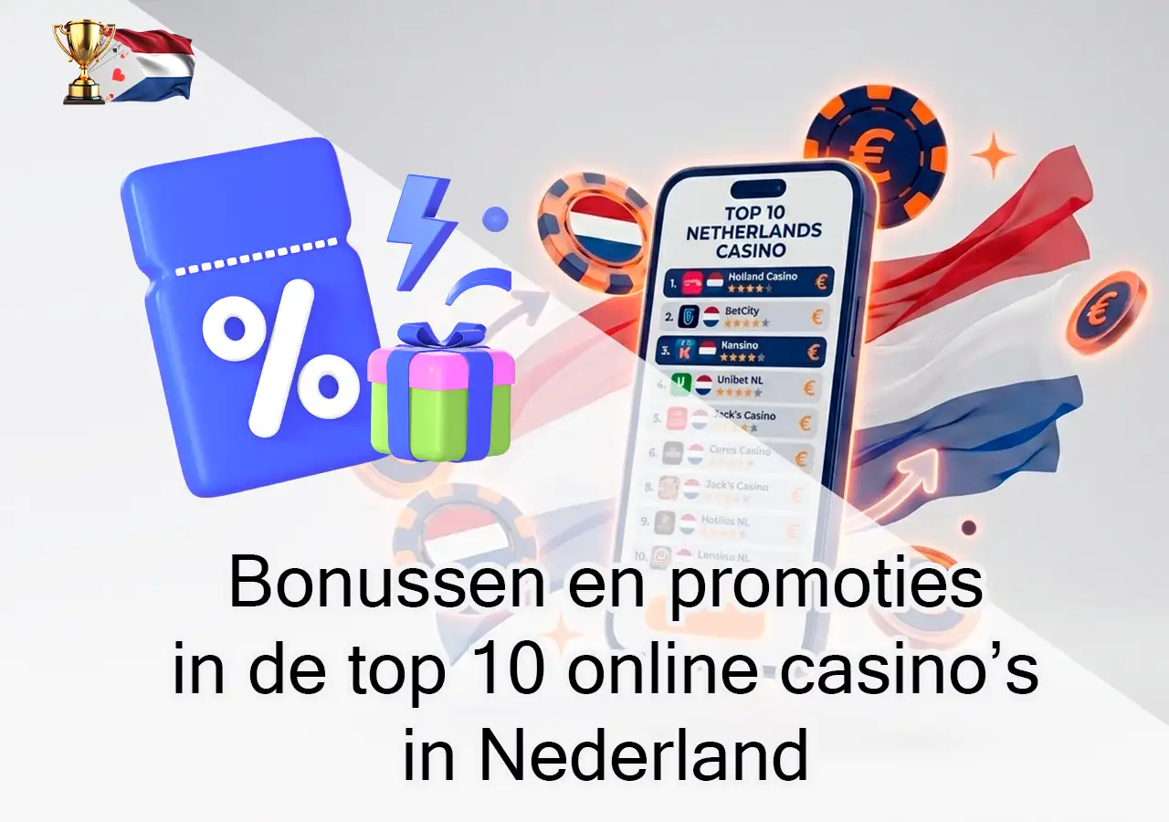 Bonussen en promoties bij top 10 online casino’s in Nederland