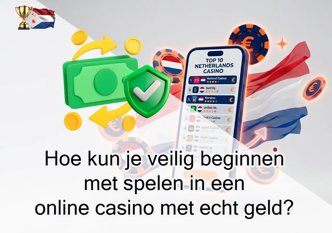 Veilig beginnen met spelen in een online casino met echt geld